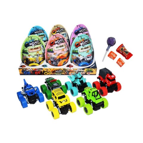 Jajka niespodzianki 14 cm XXL OFF ROAD STUNT CAR 4w1 op. 6 szt. Jajka niespodzianki 14 cm XXL OFF ROAD STUNT CAR 4w1 op. 6 szt.