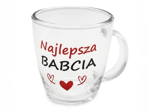Kubek szklany 390 ml Babcia wie lepiej Kubek szklany 390 ml Babcia wie lepiej