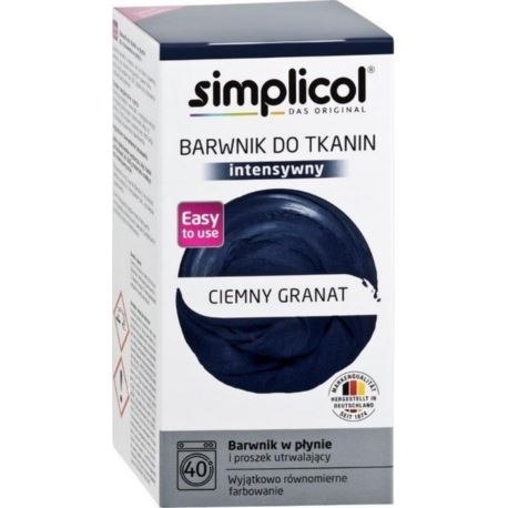 SIMPLICOL Barwnik do tkanin INTENSIV CIEMNY GRANAT 560g SIMPLICOL Barwnik do tkanin INTENSIV CIEMNY GRANAT 560g