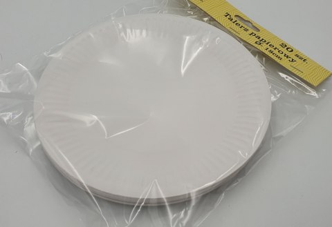 Talerze papierowe okrągłe 18cm 20szt. Talerze papierowe okrągłe 18cm 20szt.