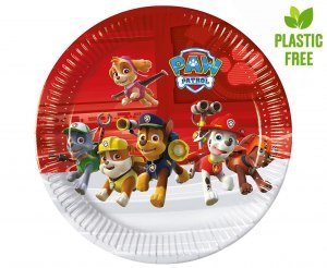 Talerzyki pap. Paw Patrol - Ready for Action 23 cm 8 szt. (plastic-free) sym. 93435 Talerzyki pap. Paw Patrol - Ready for Action 23 cm 8 szt. (plastic-free) sym. 93435