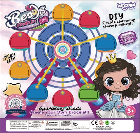 WOOPIE ART&FUN Zestaw Do Robienia Biżuterii Bransoletek Wisiorków Pierścionków Różne Kształty WOOPIE ART&FUN Zestaw Do Robienia Biżuterii Bransoletek Wisiorków Pierścionków Różne Kształty