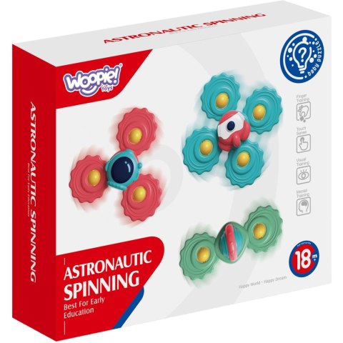 WOOPIE BABY Gryzak Spinner Wirujący z Przyssawką Zestaw 3 szt WOOPIE BABY Gryzak Spinner Wirujący z Przyssawką Zestaw 3 szt