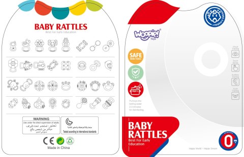 WOOPIE BABY Zabawka Sensoryczna 2w1 Grzechotka Gryzak Słonik WOOPIE BABY Zabawka Sensoryczna 2w1 Grzechotka Gryzak Słonik