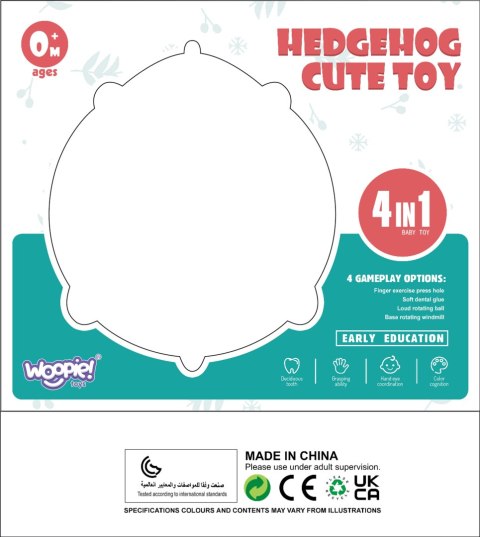 WOOPIE BABY Zabawka Sensoryczna 4w1 Jeżyk Pop-it Aktywizujący WOOPIE BABY Zabawka Sensoryczna 4w1 Jeżyk Pop-it Aktywizujący