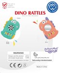 WOOPIE BABY Zabawka Sensoryczna Gryzak Lusterko Dino