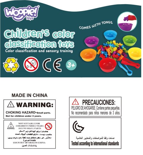 WOOPIE Gra Edukacyjna Montessori Sorter Kolorów Dinozaury 56 el. WOOPIE Gra Edukacyjna Montessori Sorter Kolorów Dinozaury 56 el.