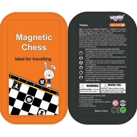 WOOPIE IQ Gra Szachy Warcaby Magnetyczne 2w1 Podróżna Kieszonkowa WOOPIE IQ Gra Szachy Warcaby Magnetyczne 2w1 Podróżna Kieszonkowa