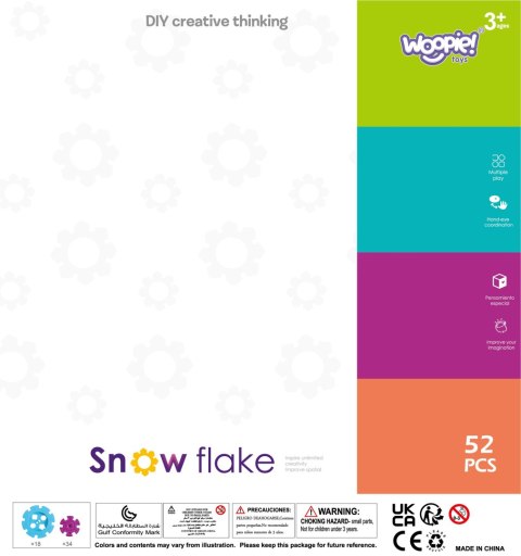 WOOPIE Klocki Konstrukcyjne Wafle Jeżyki 52 el. WOOPIE Klocki Konstrukcyjne Wafle Jeżyki 52 el.