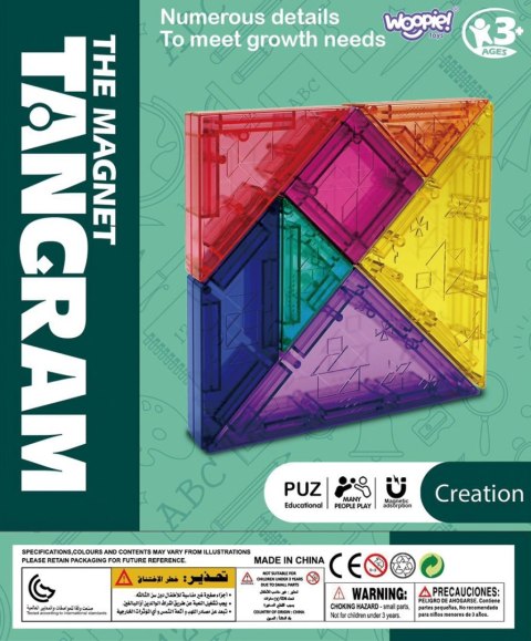 WOOPIE Tangram Klocki Magnetyczne Puzzle 3D WOOPIE Tangram Klocki Magnetyczne Puzzle 3D
