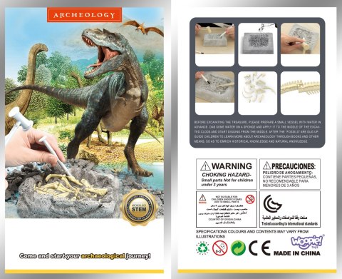 WOOPIE Zabawka Kreatywna Dinozaur Szkielet Wykopalisko Archeologiczne WOOPIE Zabawka Kreatywna Dinozaur Szkielet Wykopalisko Archeologiczne