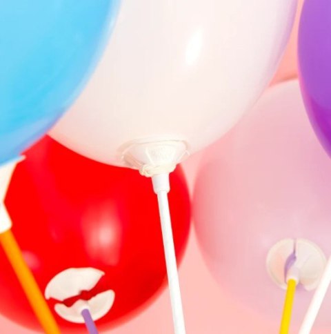 Patyczki do balonów z zatyczką papierowe mix kolor 100szt. EKO 150672 Patyczki do balonów z zatyczką papierowe mix kolor 100szt. EKO 150672