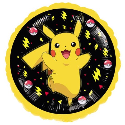 Balon Foliowy Pokemon Pikachu, 43 cm. Amscan / Anagram Balon Foliowy Pokemon Pikachu, 43 cm. Amscan / Anagram