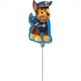 Balon foliowy Psi Patrol - Chase, 30cm na patyk, Anagram Amscan / Anagram