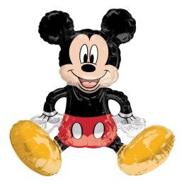 Balon foliowy siedzący myszka Mickey, 45cm Amscan / Anagram