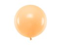 Balon lateksowy Gigant, Brzoskwiniowy, Pastel Light Peach, 60 cm, 1 szt. Partydeco