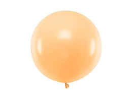 Balon lateksowy Gigant, Brzoskwiniowy, Pastel Light Peach, 60 cm, 1 szt. Partydeco