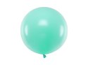 Balon lateksowy Gigant, Miętowy, Pastel Light Mint, 60 cm, 1szt Partydeco