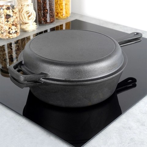Garnek z patelnią żeliwne CAST LINE 24 cm / 3,5 l Garnek z patelnią żeliwne CAST LINE 24 cm / 3,5 l