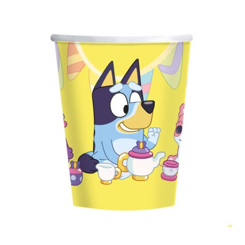 Kubeczki papierowe urodzinowe Bluey, 250 ml, 6 szt. Amscan / Anagram Kubeczki papierowe urodzinowe Bluey, 250 ml, 6 szt. Amscan / Anagram
