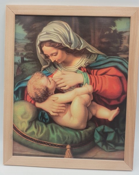 Obraz 20 x 25 cm Matka Boska Karmiąca Obraz 20 x 25 cm Matka Boska Karmiąca