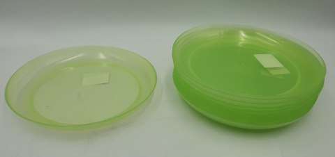Podstawka 17cm transparentna zielona 10szt Podstawka 17cm transparentna zielona 10szt