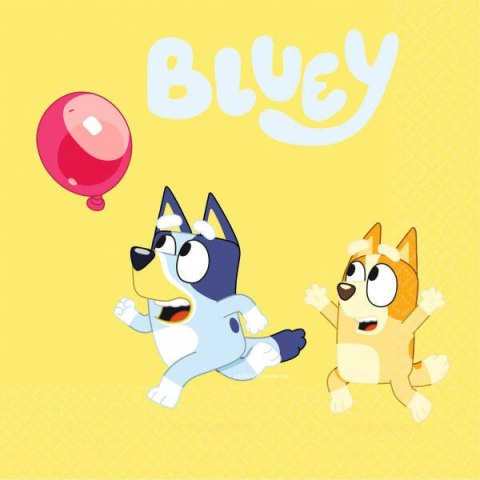 Serwetki papierowe Bluey, 33 cm, 16 szt. Amscan / Anagram Serwetki papierowe Bluey, 33 cm, 16 szt. Amscan / Anagram