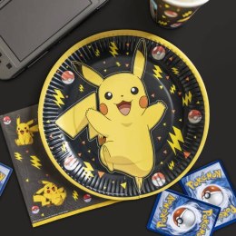 Talerzyki papierowe Pokemon Pikachu, 23 cm, 8 szt. Amscan / Anagram