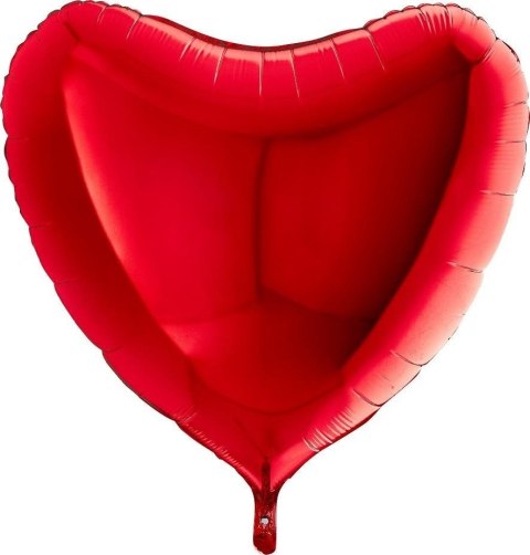 Balon Foliowy - Czerwone Serce 90 cm, Grabo Grabo Balon Foliowy - Czerwone Serce 90 cm, Grabo Grabo