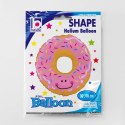 Balon Foliowy - Kolorowy pączek uśmiechnięty donut 76cm, Grabo Grabo