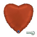 Balon Foliowy - Satynowe, ceglasty, 46 cm, Grabo Grabo