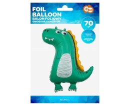 Balon Foliowy Zielony Dinozaur (rysunkowy) 89 cm Godan