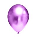 Balony lateksowe Chrome Fioletowe, 30cm, 50 szt. Flowballoons