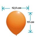 Balony lateksowe Chrome srebrne, 12,5 cm, 100 szt. Flowballoons