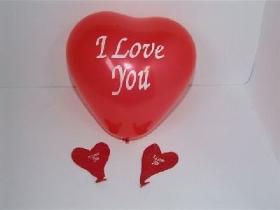Balony serce 12szt. na blistrze I Love You | BL-071M Balony serce 12szt. na blistrze I Love You | BL-071M