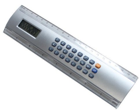 Linijka 20cm z kalkulatorem srebrna w pud. | LI-612Z Linijka 20cm z kalkulatorem srebrna w pud. | LI-612Z