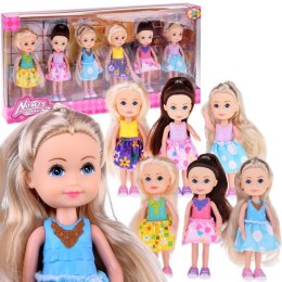 Mini laleczki do zabawy lalka 12 cm 6szt ZA4755