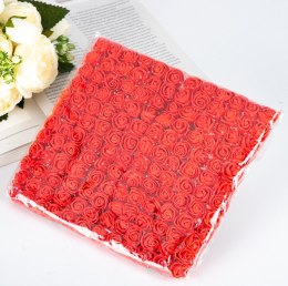 Różyczki piankowe na druciku 8 cm główka 2 cm paczka 144 szt CZERWONE DK-112