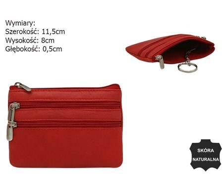 Skórzane etui na klucze K001-AGN-5229 RED Skórzane etui na klucze K001-AGN-5229 RED