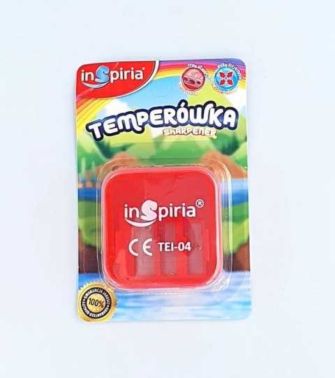 Temperówka 12szt. potrójna INSPIRIA | 1485 Temperówka 12szt. potrójna INSPIRIA | 1485