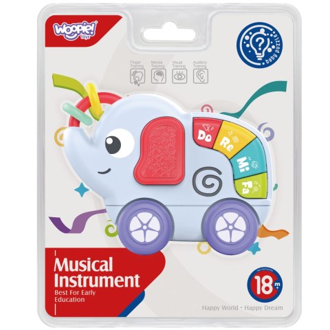 WOOPIE BABY Zabawka Sensoryczna Muzyczna dla Niemowląt Słonik WOOPIE BABY Zabawka Sensoryczna Muzyczna dla Niemowląt Słonik