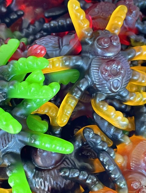 Żelki TARANTULE owocowe Halloween Trolli 75szt. x 13g Żelki TARANTULE owocowe Halloween Trolli 75szt. x 13g