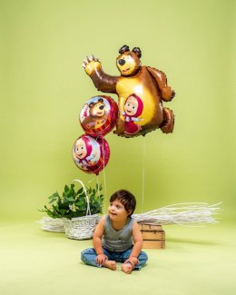 Balon Foliowy Masha i Niedźwiedź - 90 cm Grabo Grabo