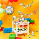 Balon foliowy Happy Birthday Klocki 45cm PartyPal