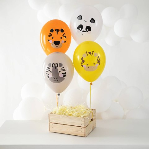 Balony Zwierzątka mix wzorów 30cm, 8 szt. PartyPal Balony Zwierzątka mix wzorów 30cm, 8 szt. PartyPal