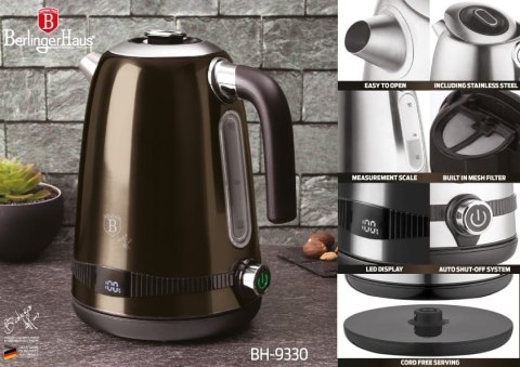 CZAJNIK ELEKTRYCZNY 1.7L Z REGULACJĄ TEMPERATURY BERLINGER HAUS SHINY BLACK BH-9330 CZAJNIK ELEKTRYCZNY 1.7L Z REGULACJĄ TEMPERATURY BERLINGER HAUS SHINY BLACK BH-9330