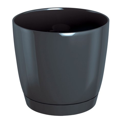 Doniczka z podstawką Coubi 21x h19,3 cm - GRAFIT Doniczka z podstawką Coubi 21x h19,3 cm - GRAFIT