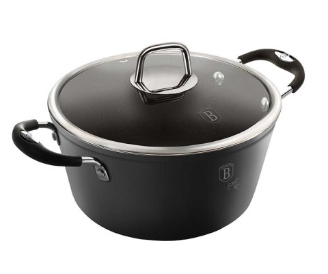 GARNEK TYTANOWY 28cm 6.1L BERLINGER HAUS BLACK PROFESSIONAL LINE BH-6124 GARNEK TYTANOWY 28cm 6.1L BERLINGER HAUS BLACK PROFESSIONAL LINE BH-6124