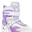 Łyżworolki 2w1 SPARTAN Purple-White Inliner (34-37)