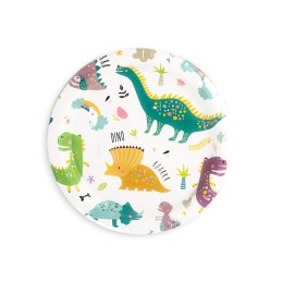 Papierowe talerze Dinozaury, 6 sztuk PartyPal